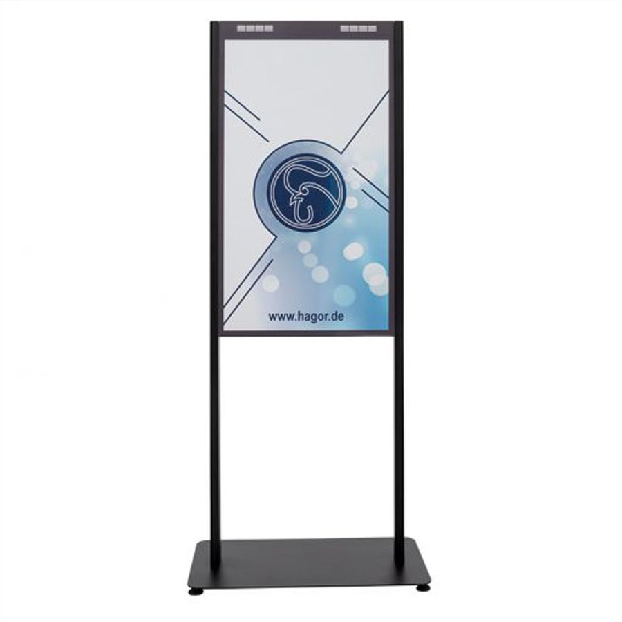 Hagor Floorstand OM46N-D, système de support spécifique à l'écran pour Samsung OM46N-D