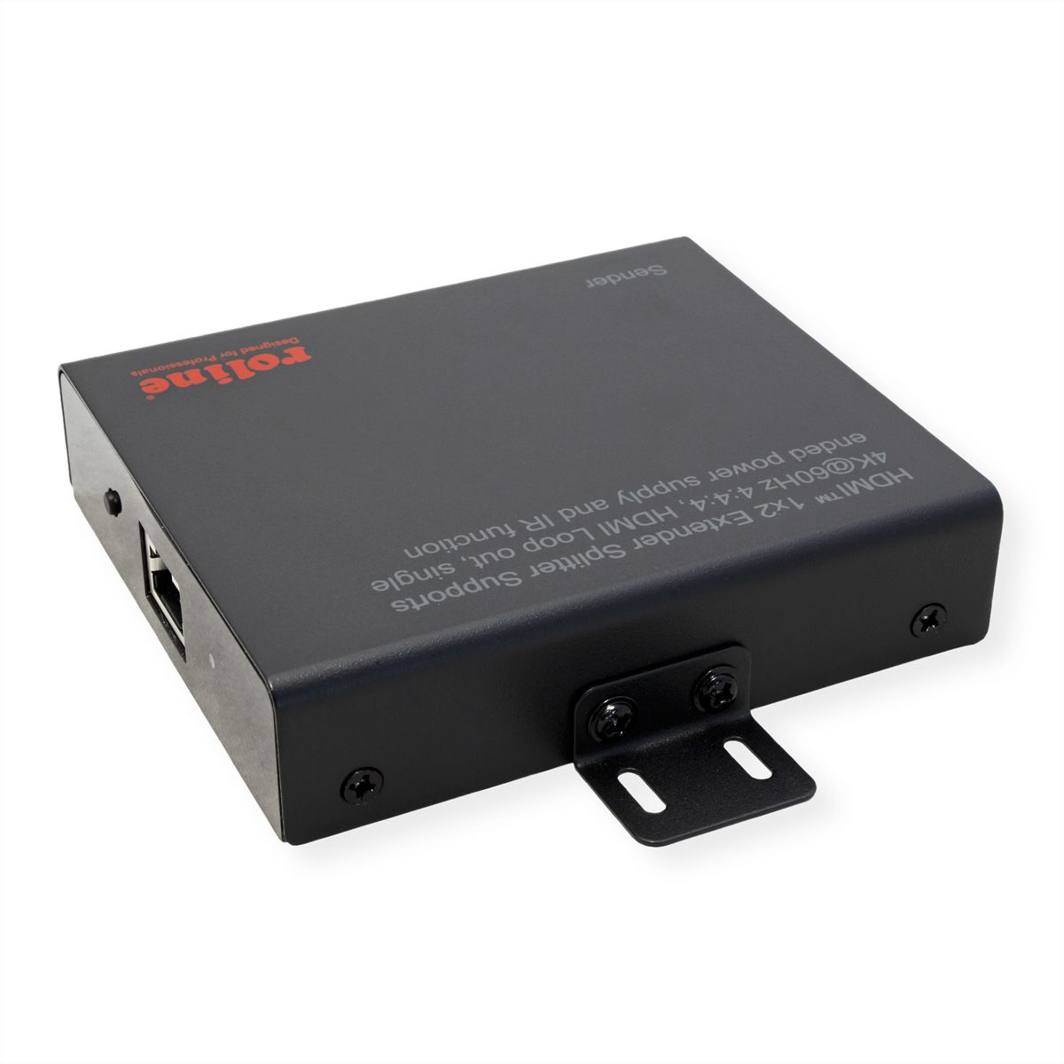 ROLINE HDMI Extender und Splitter, 1x2, über Cat.6A, 70m, 4K60Hz