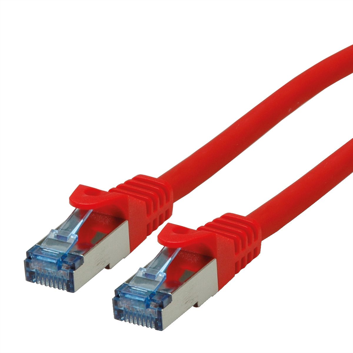 Cordon ROLINE S/FTP(PiMF) Cat.6A / 10 Gigabit, LSOH, Component Level, rouge, 2 m