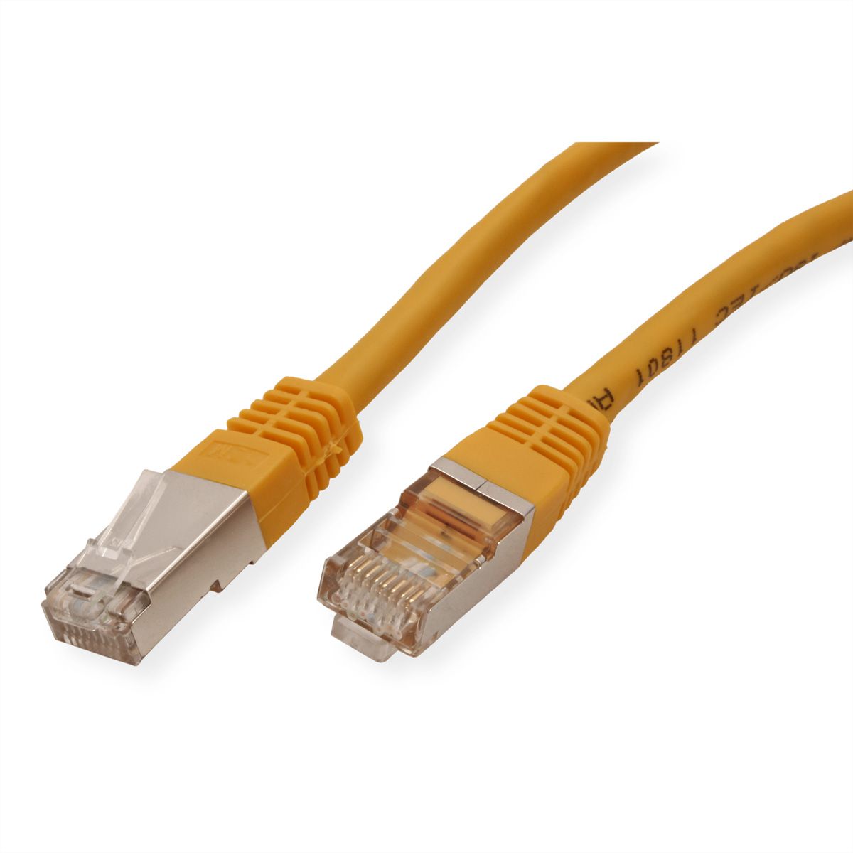 Cordon VALUE Cat.6 (Classe E) S/FTP (PiMF), jaune, 2 m