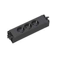 BACHMANN STEP BASE 3xCEE7/3 GST18, sur BN2000 PDU câble de 2m, noir
