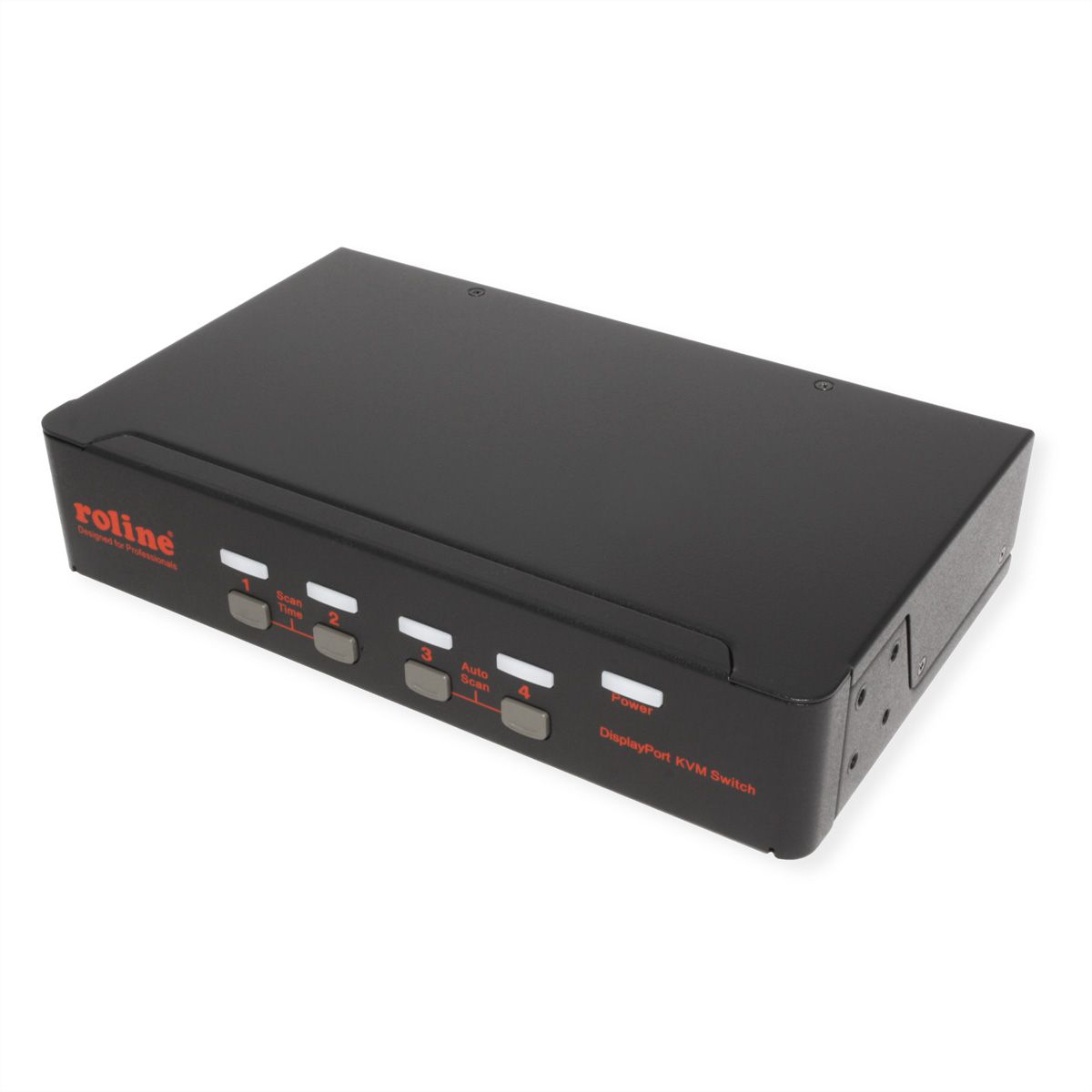 ROLINE DisplayPort USB 2.0 KVM Switch, 1 User - 4 PC