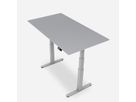 WRK21 Schreibtisch Work 180 x 80 cm, Höhenverstellbar, Grau Uni / Grau