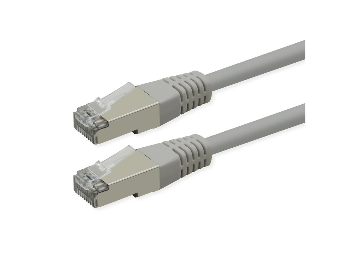 ROLINE Cordon Cat.6 (Classe E), PoE, S/FTP (PiMF) , gris, 2 m