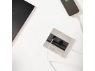 BACHMANN SENSE Edelstahl-Optik 1x CH T13, 1xUSB A/C L=2,0m T12