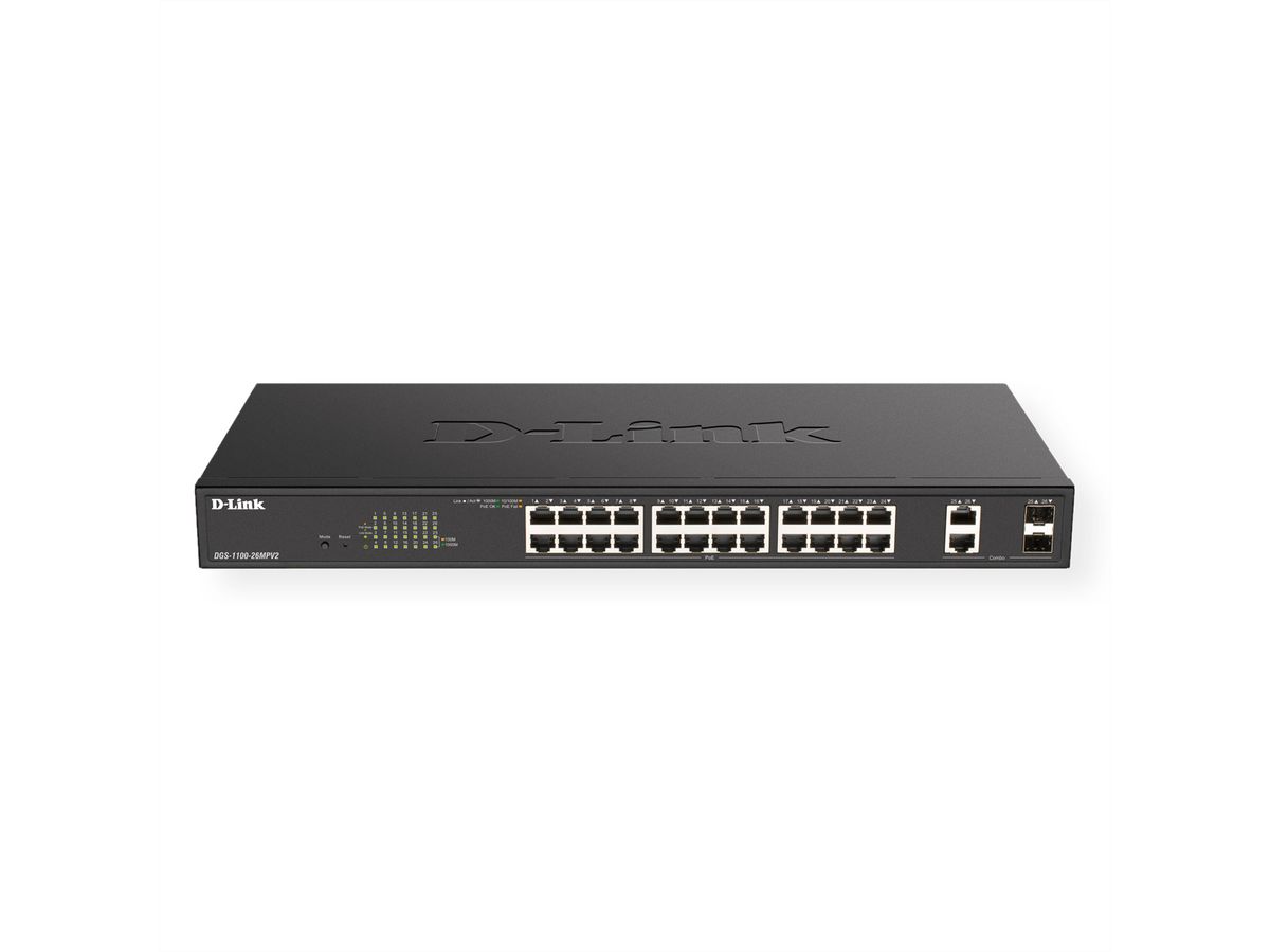 D-Link DGS-1100-26MPV2 Commutateur intelligent Gigabit PoE + 26 ports
