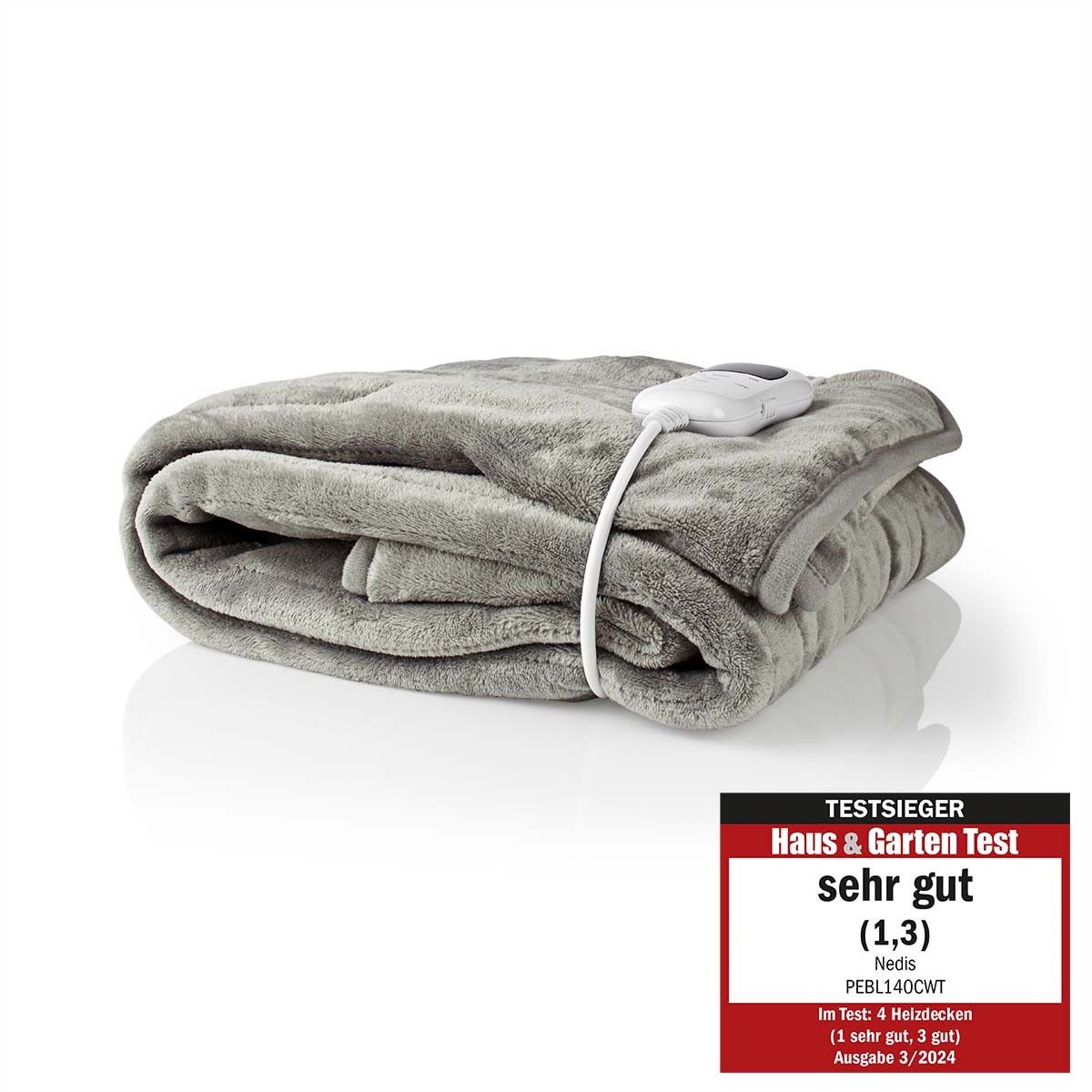 Couette électrique Nedis, 180 x 130 c, lavable