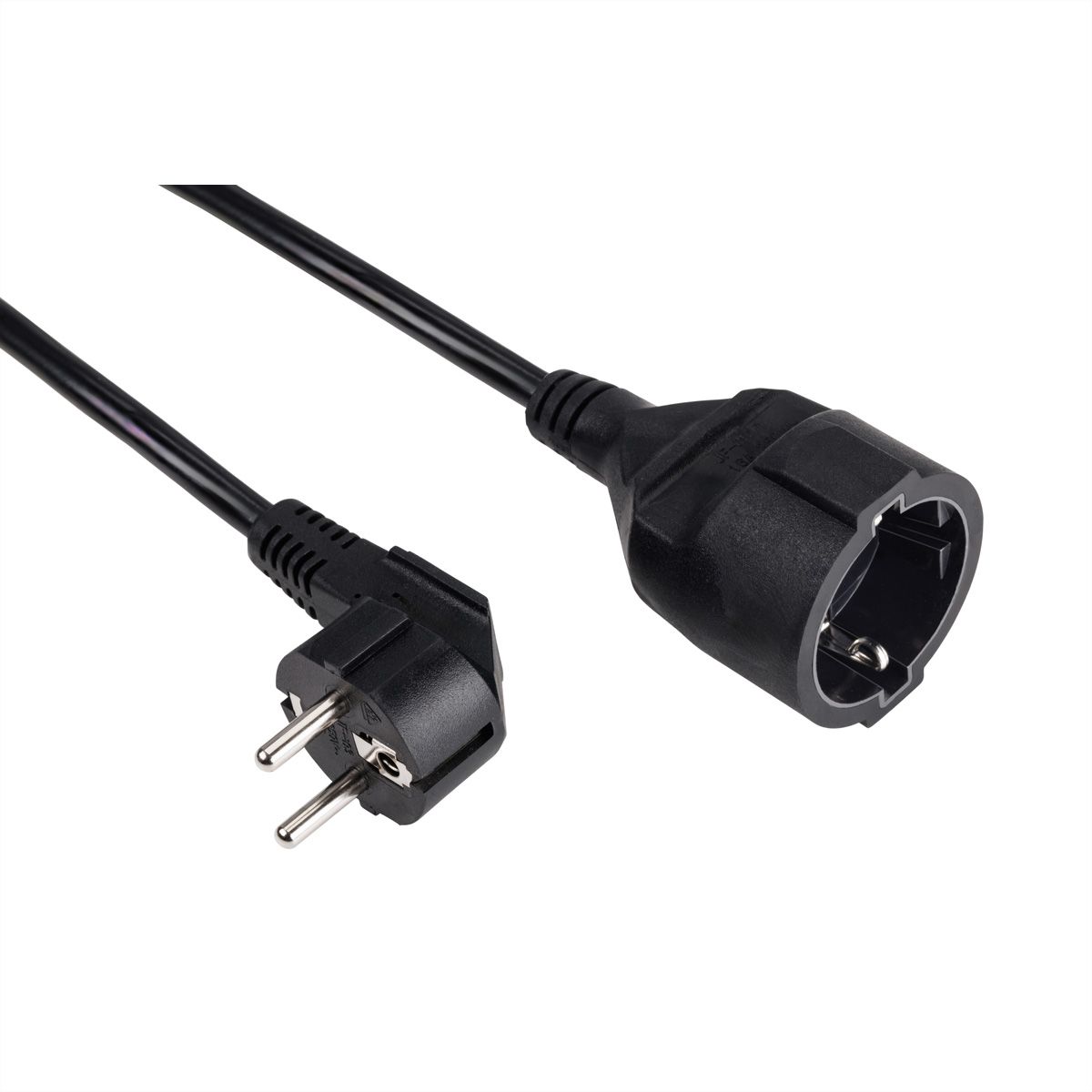 BACHMANN Câble prolongateur 2m noir, ALLEMAND