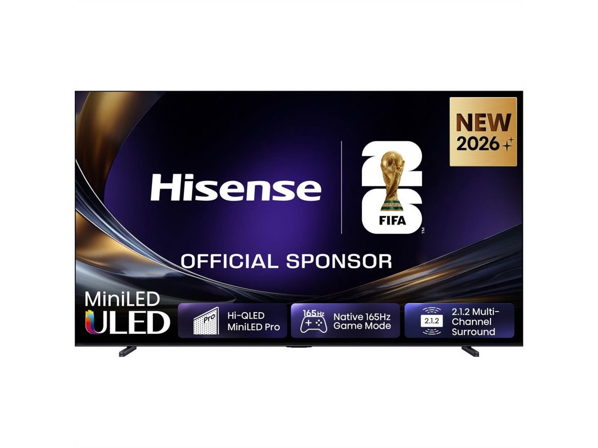Hisense TV 100U7DS PRO 100", Mini-LED 4K, 165Hz, 2400 Nits