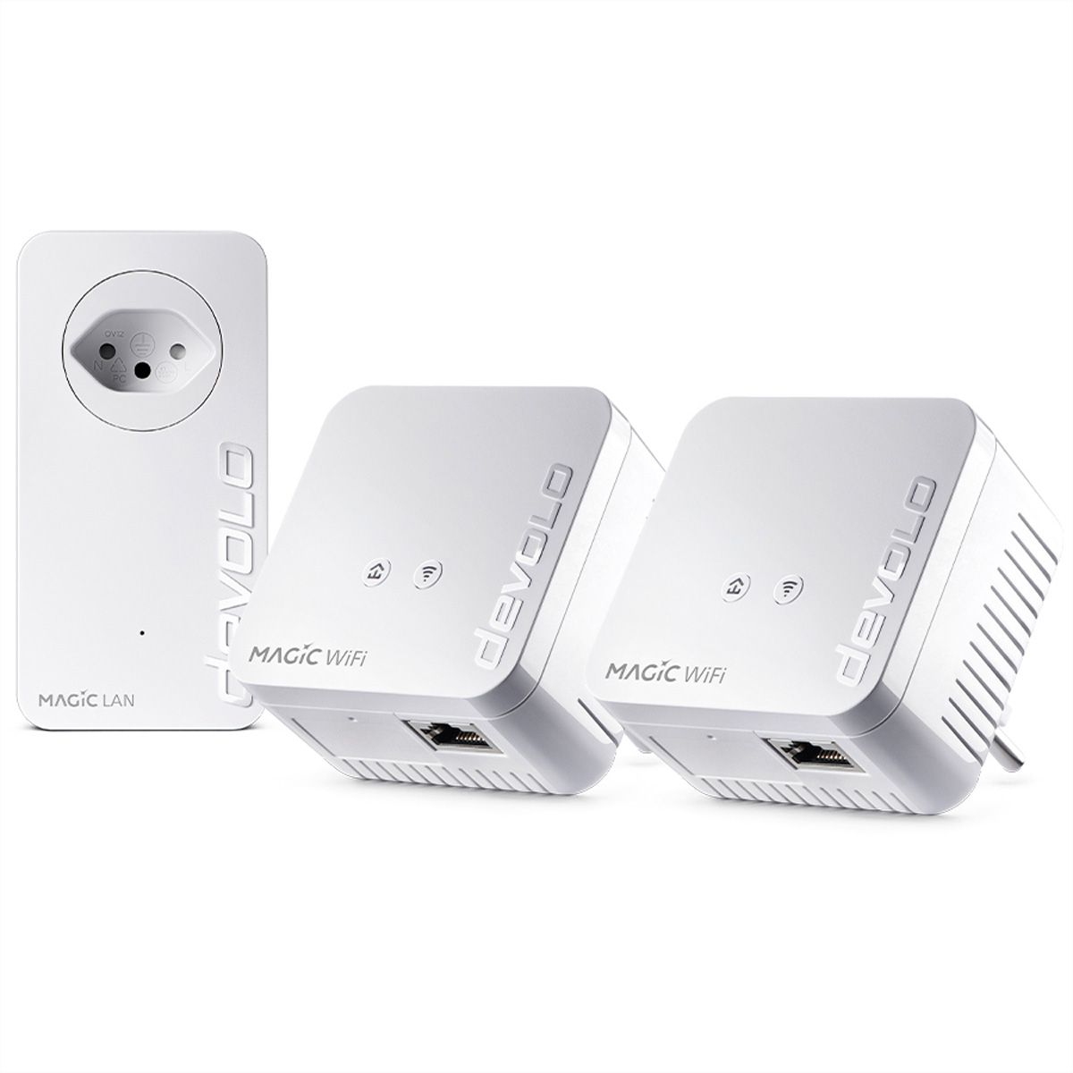 **Retoure**Devolo Powerline Magic 1 WiFi mini, 1200 Mbit/s,1x RJ45, 3er Set