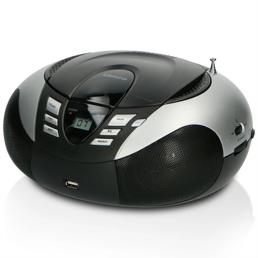Lenco Boombox SCD-37 USB argent