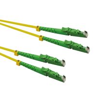 ROLINE LWL-Kabel duplex 9/125µm OS2, LSH/LSH, APC Schliff, LSOH, gelb, 0,5 m