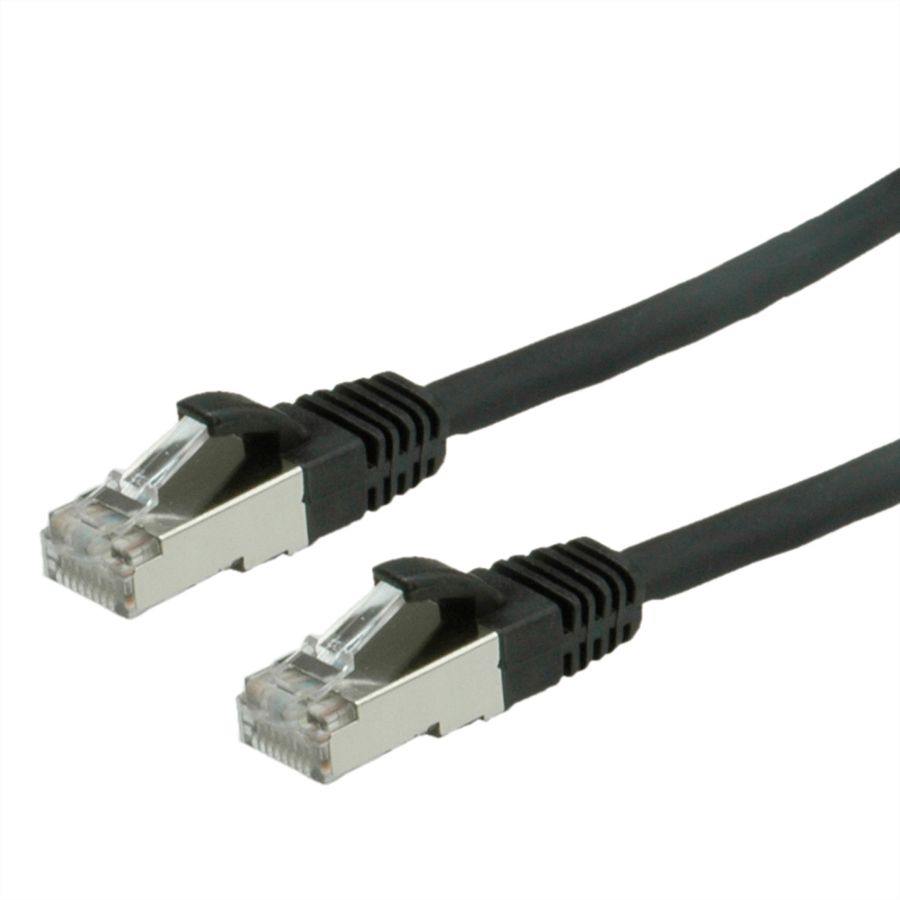 Cordon VALUE Cat.6 (Classe E) S/FTP LSOH, noir, 5 m