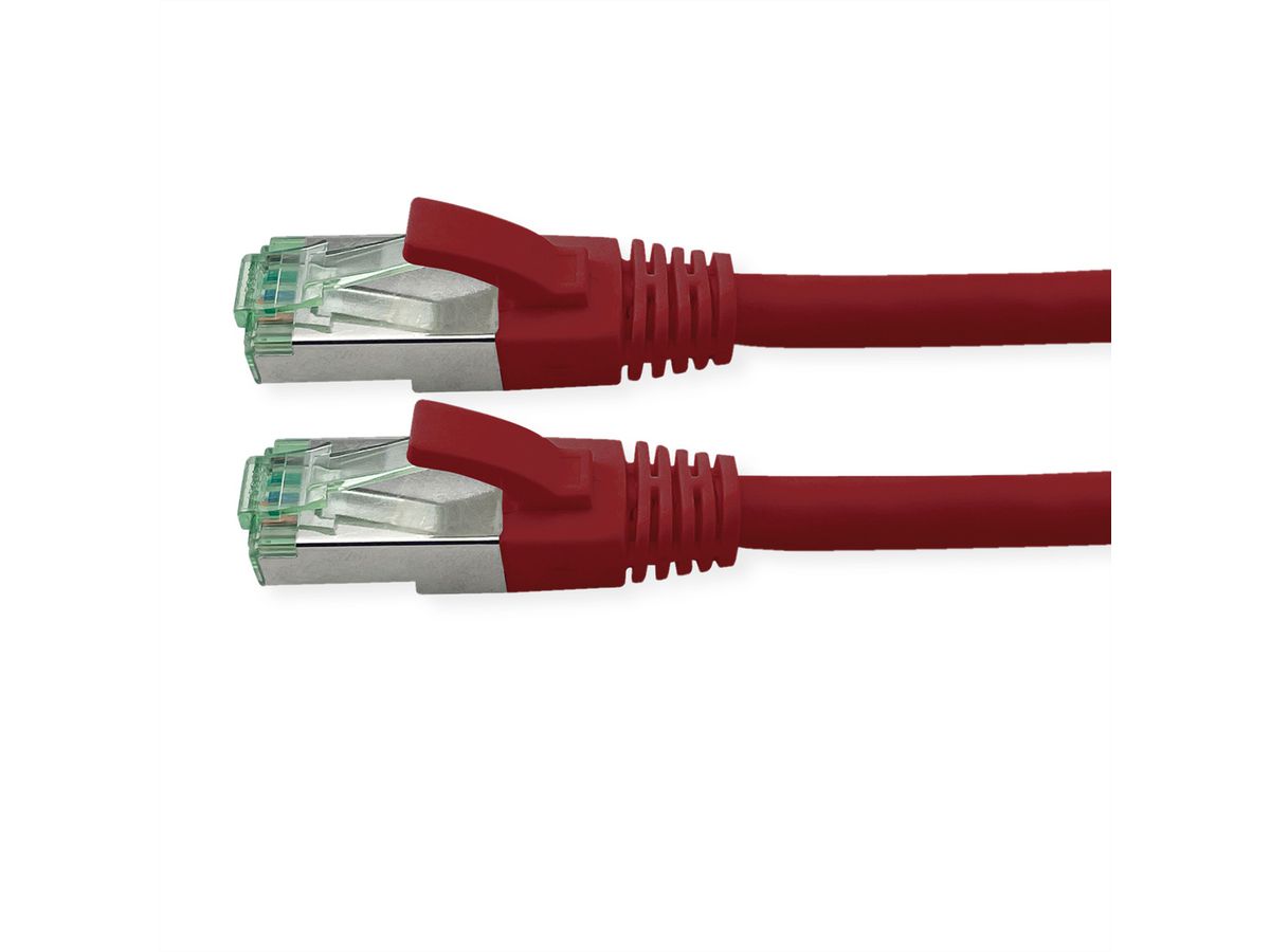 ROLINE RM Cordon Cat.6A S/FTP(PiMF), rouge, 1,5 m