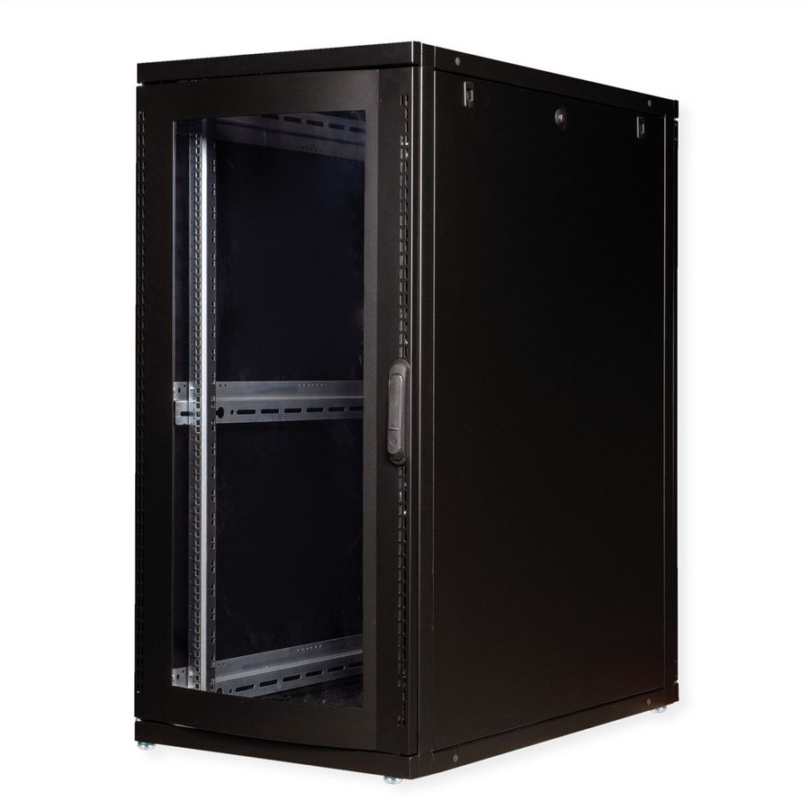 ROLINE 19" Baie serveur Pro 26U, 600x1000 LxP noir Plexiglas