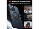 Torras UPRO Ostand Pro Schutzhülle, iPhone 13 Pro, MagSafe, schwarz