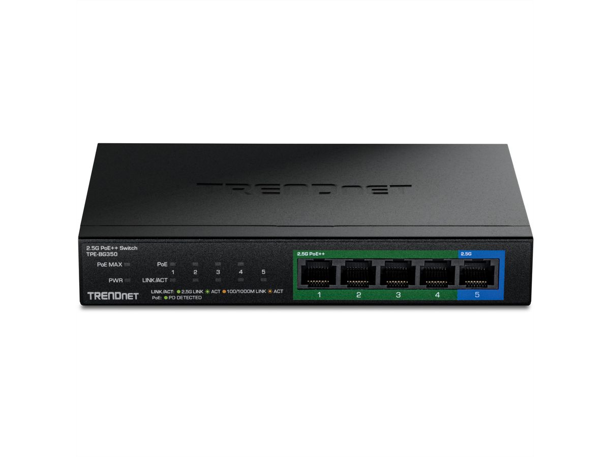 TRENDnet TPE-BG350 5-Port 2.5G Switch PoE++