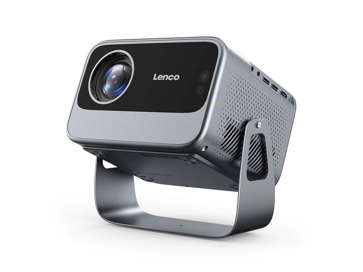 Lenco LPJ-960SI Full HD 1080p LCD-Projektor mit WLAN, , Silber