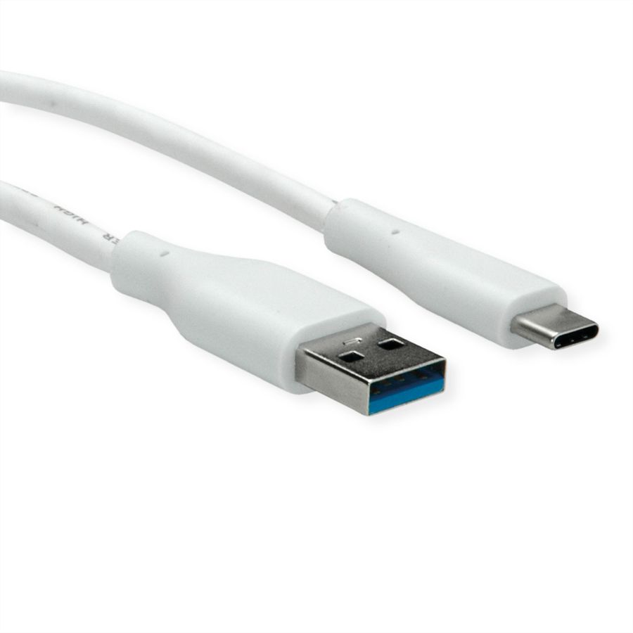 VALUE Câble USB 3.2 Gen 1, A-C, M/M, blanc, 2 m