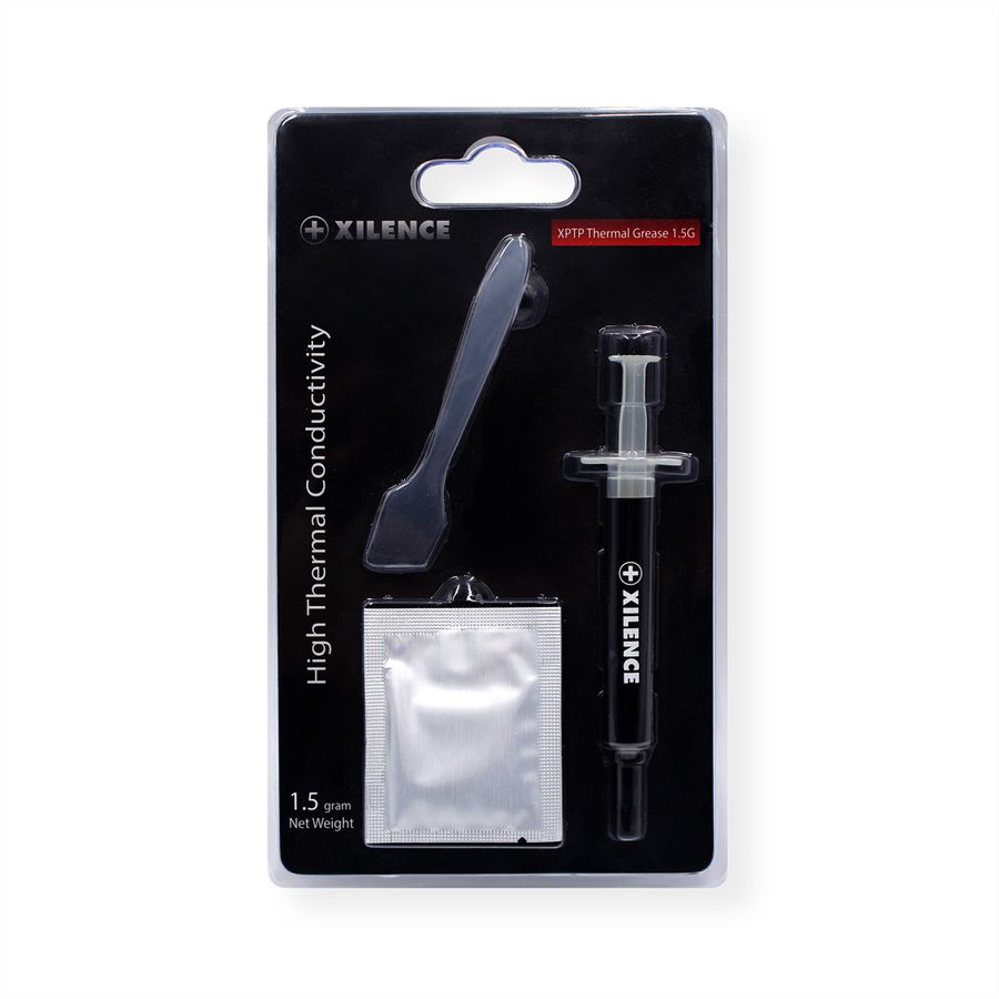 Xilence XPTP CPU Pâte thermique, spatule d'application, chiffon de nettoyage, 1,5g