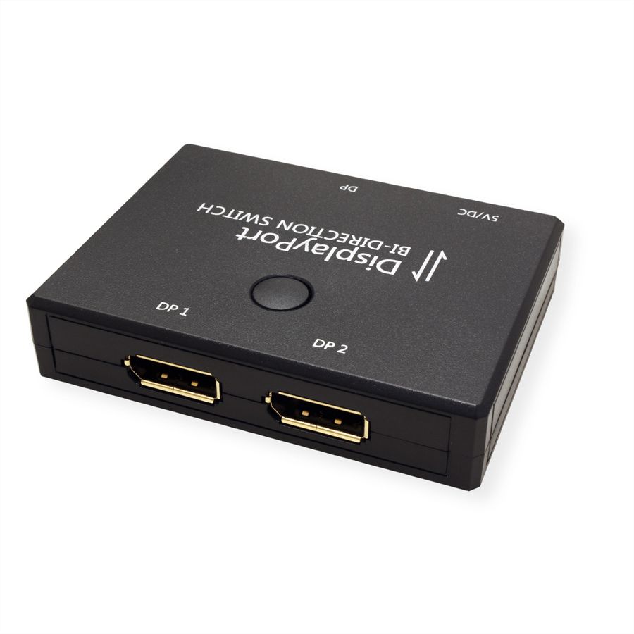 VALUE 4K DisplayPort Switch, 2fach, bidirektional