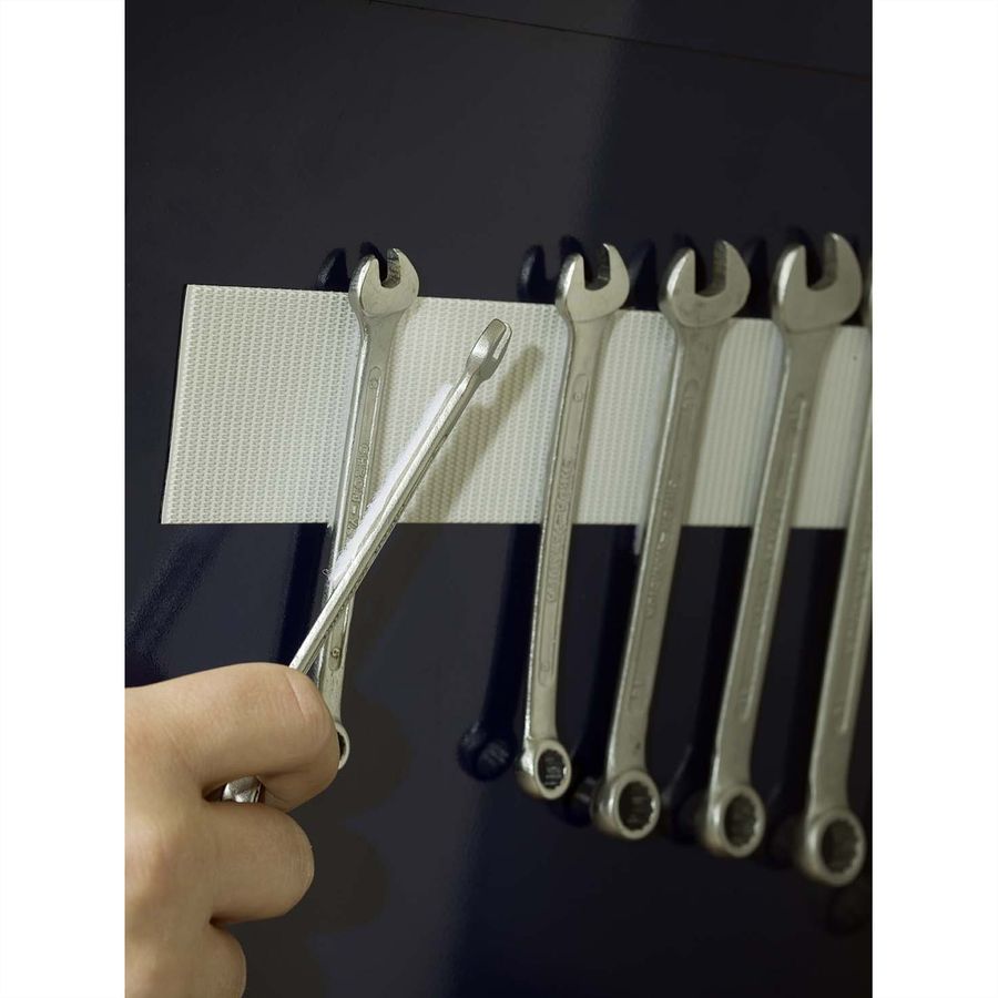 VELCRO® Bande 50mmx5m blanc, crochets&velours autocollants extra fort