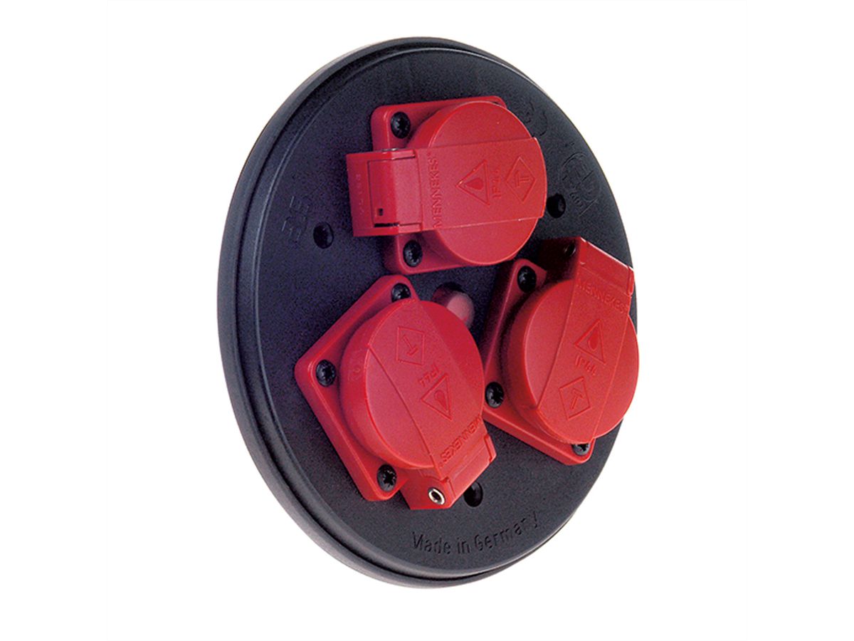 BACHMANN Insert de prise 3x avec couvercle