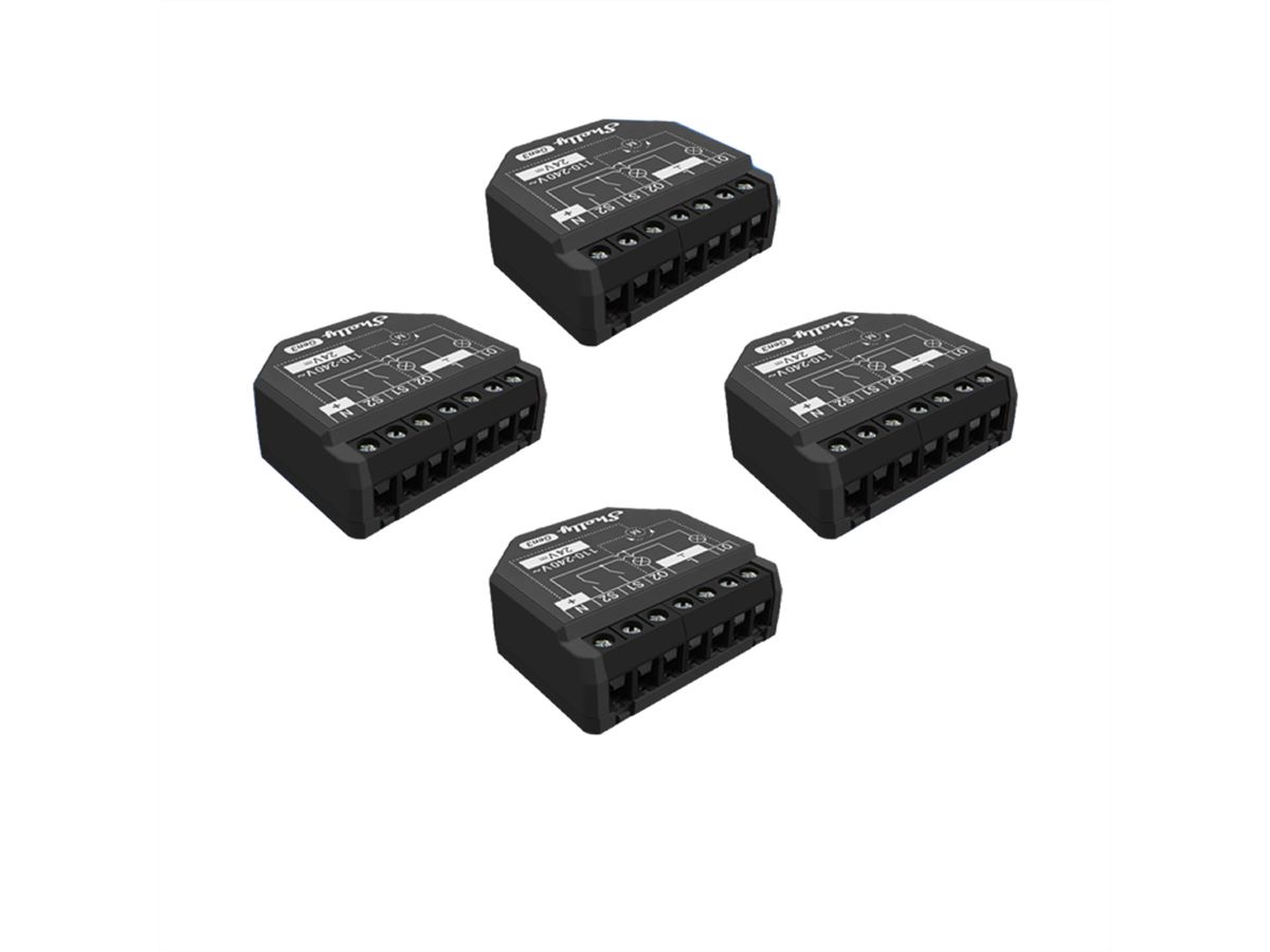 Shelly Schaltaktor 2PM Gen3, (Quadro Pack)