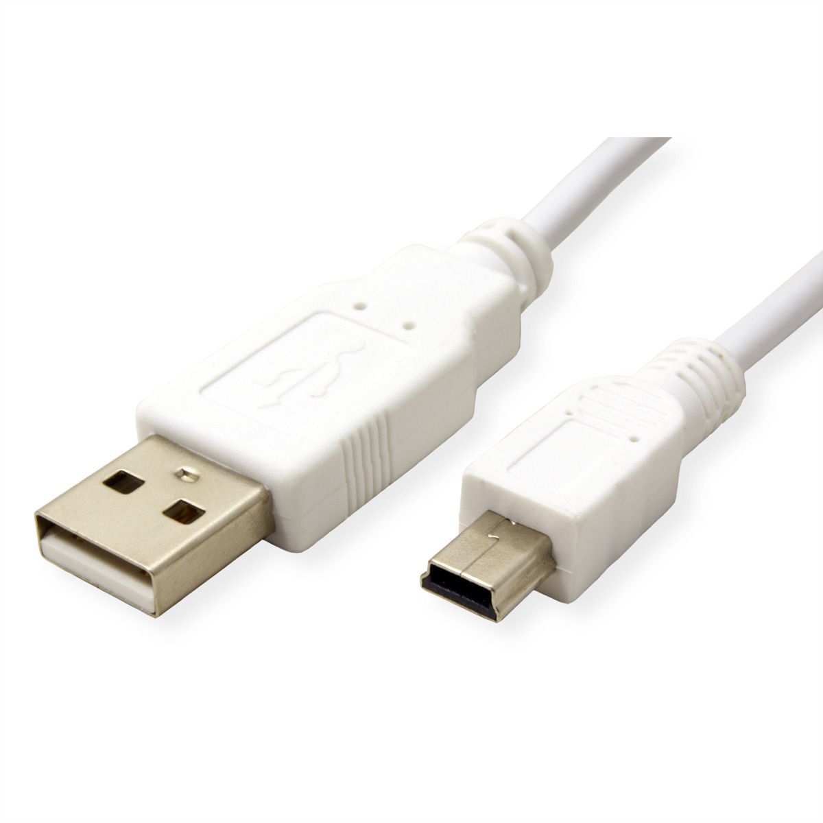 VALUE Câble USB 2.0, type A - mini 5-broches, blanc, 0,8 m