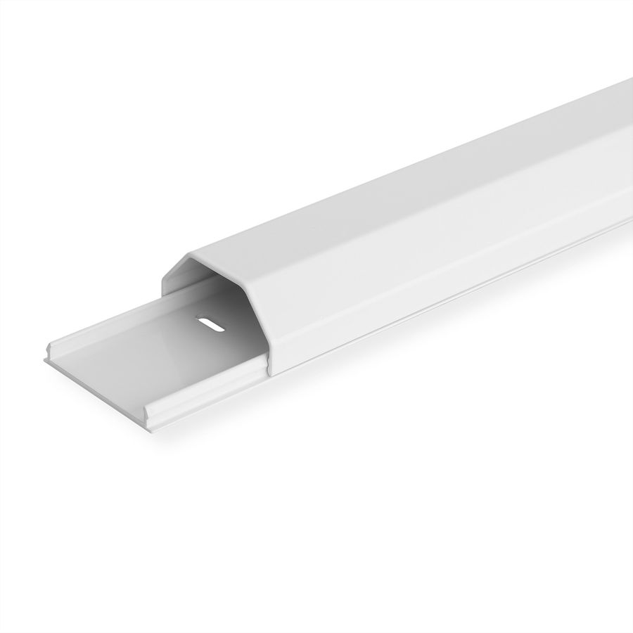 ROLINE Canal de câbles alu, 50x26mm, blanc, 1,1 m