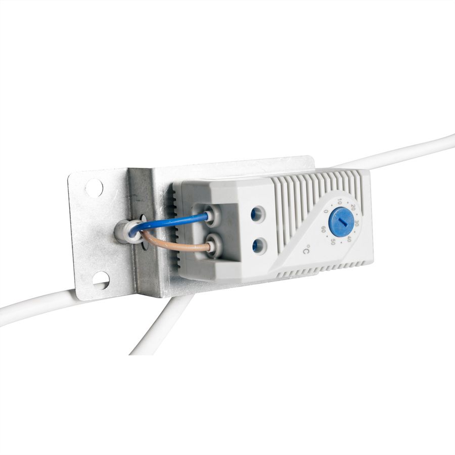 ROLINE 19-Zoll Lüftereinheit 2 Lüfter, Thermostat schwarz