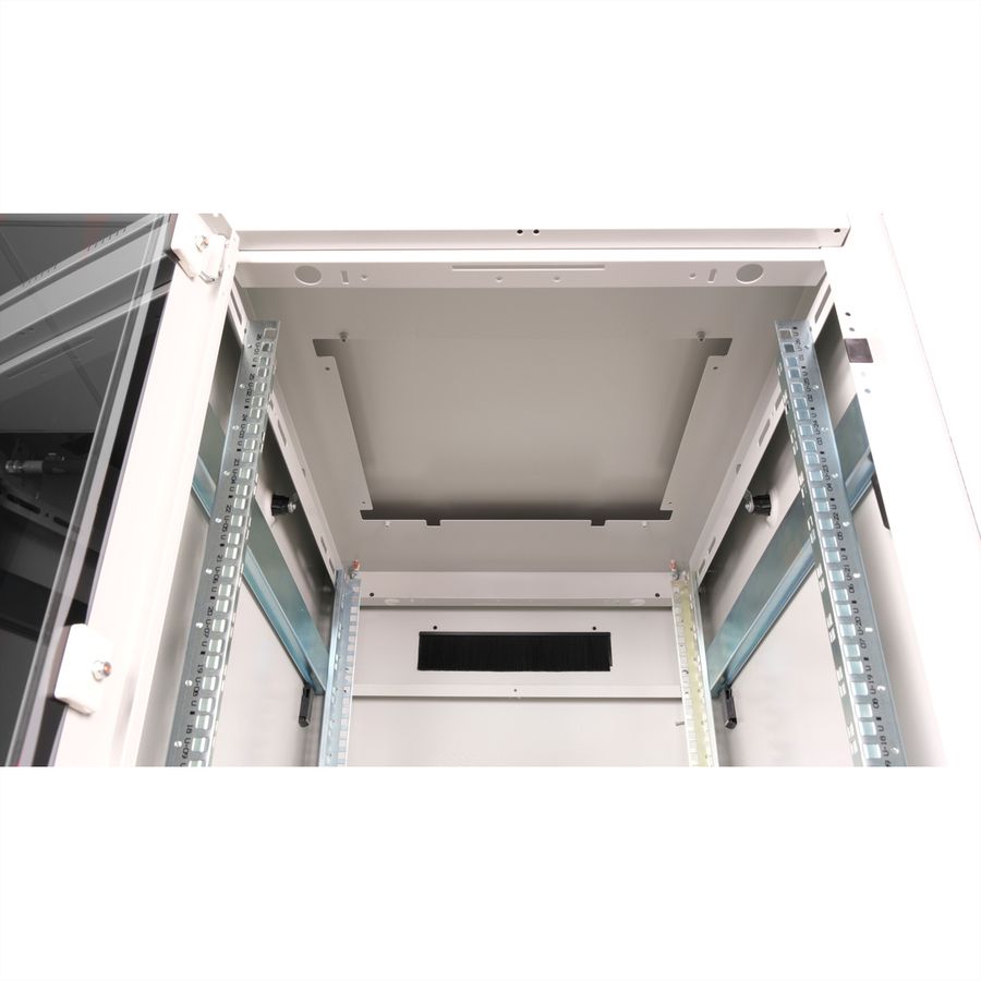 ROLINE 19-Zoll Netzwerkschrank Pro 26 HE, 600x800 BxT Glastür grau