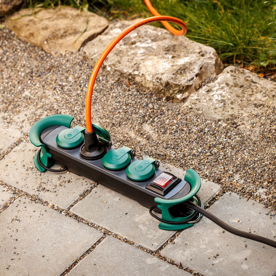 BACHMANN HOOK Outdoor 4x contact de protection, 16A/400V, 4 m
