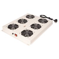 ROLINE 19" Unité de ventilation de toit, 6 ventilateurs, ON/OFF, pour baie serveur par série, gris