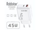 Rabbiter Power Fast Dual-Charger, 45W