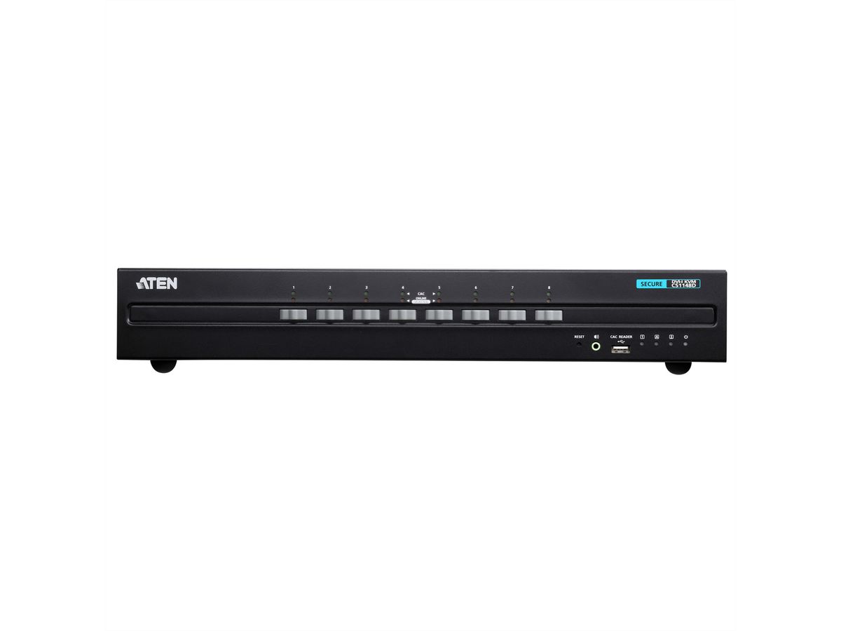 ATEN CS1148D Commutateur KVM sécurisé deux affichages DVI USB à 8 ports