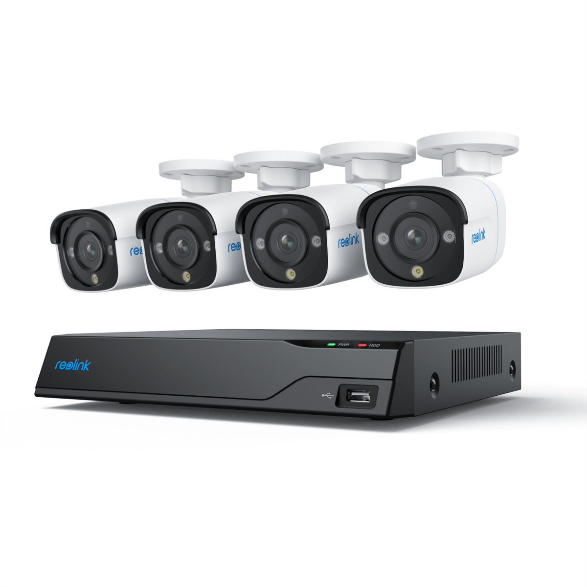 Reolink NVS8-8MB4 Kamera Kit 8-CH, 4x P330-8 MP, inkl. 2 TB HDD