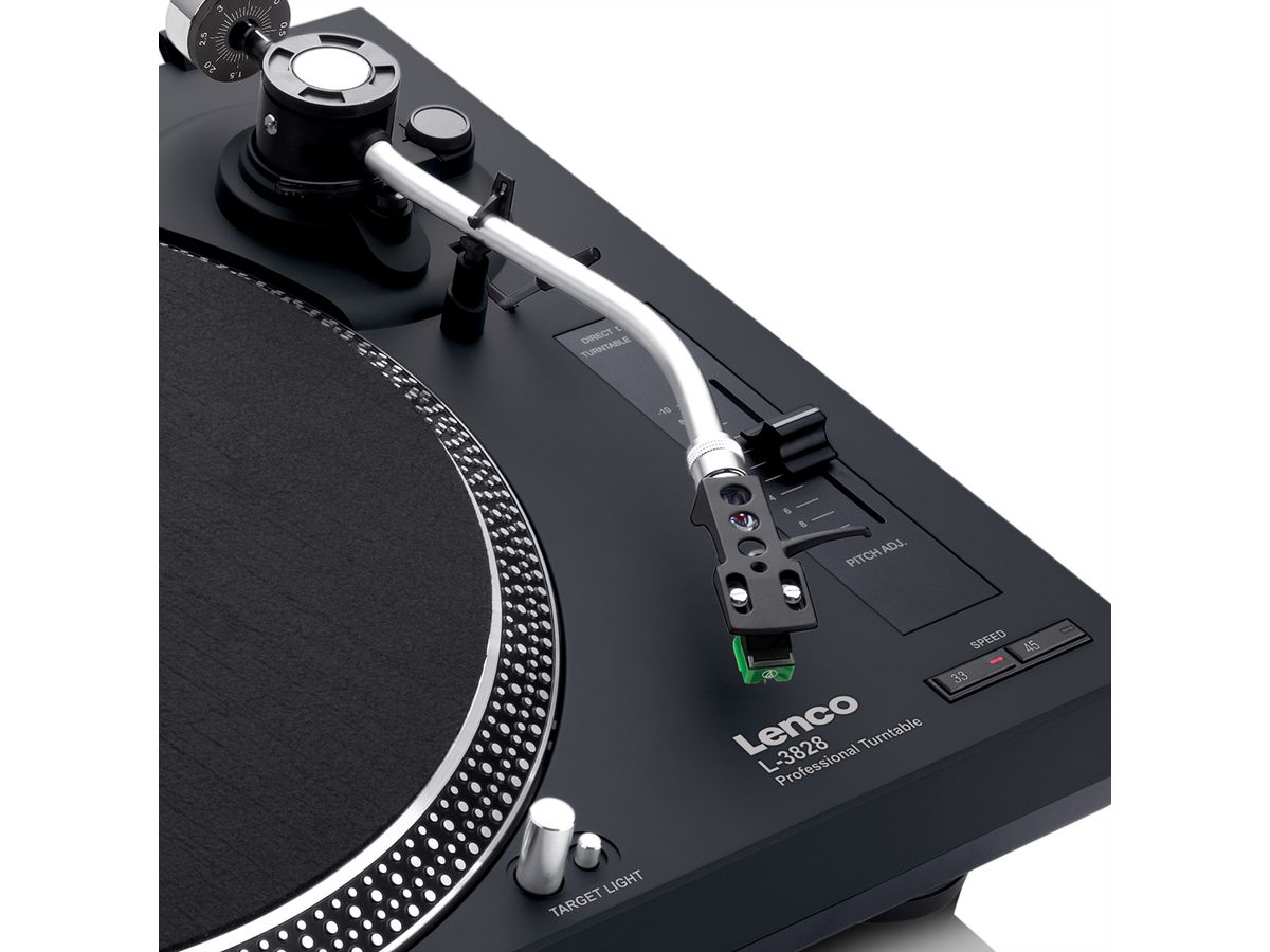 Lenco Platine vinyle L-3828BK, noir