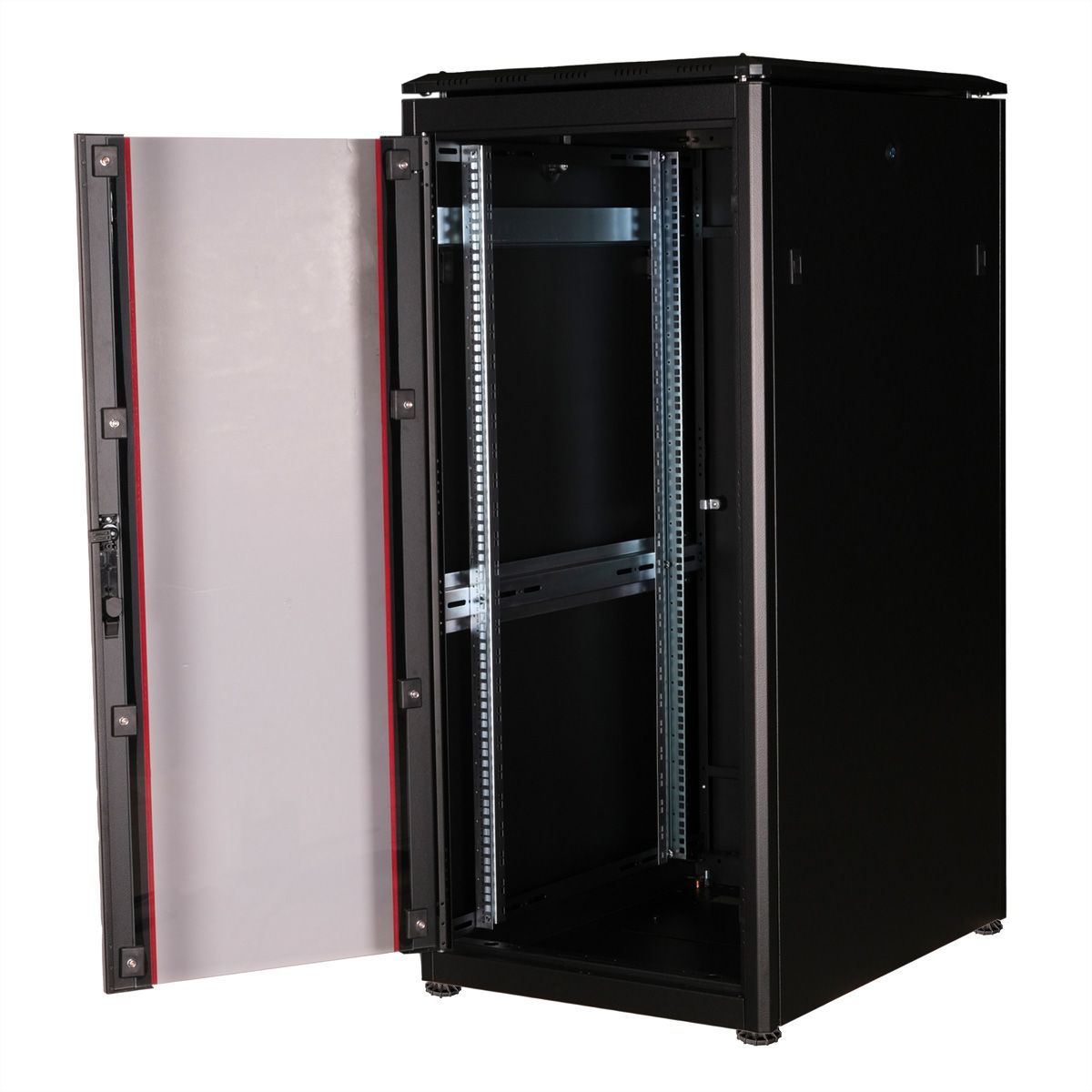ROLINE 19-Zoll Netzwerkschrank Pro 26 HE, 600x800 BxT Glastür schwarz