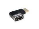 ROLINE Adaptateur HDMI, 8K, HDMI M/F, coudé à 90°