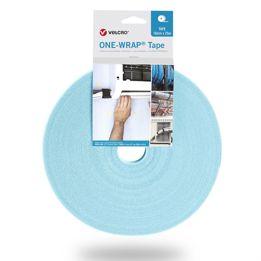 VELCRO® One Wrap® Bande 30 mm, turquoise, 25 m