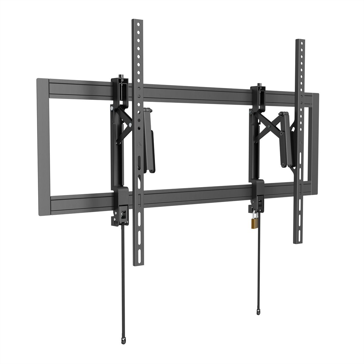 VALUE Support mural TV, très résistant, télescopique, inclinable, fixe, 55–105 pouces, jusqu'à 80 kg