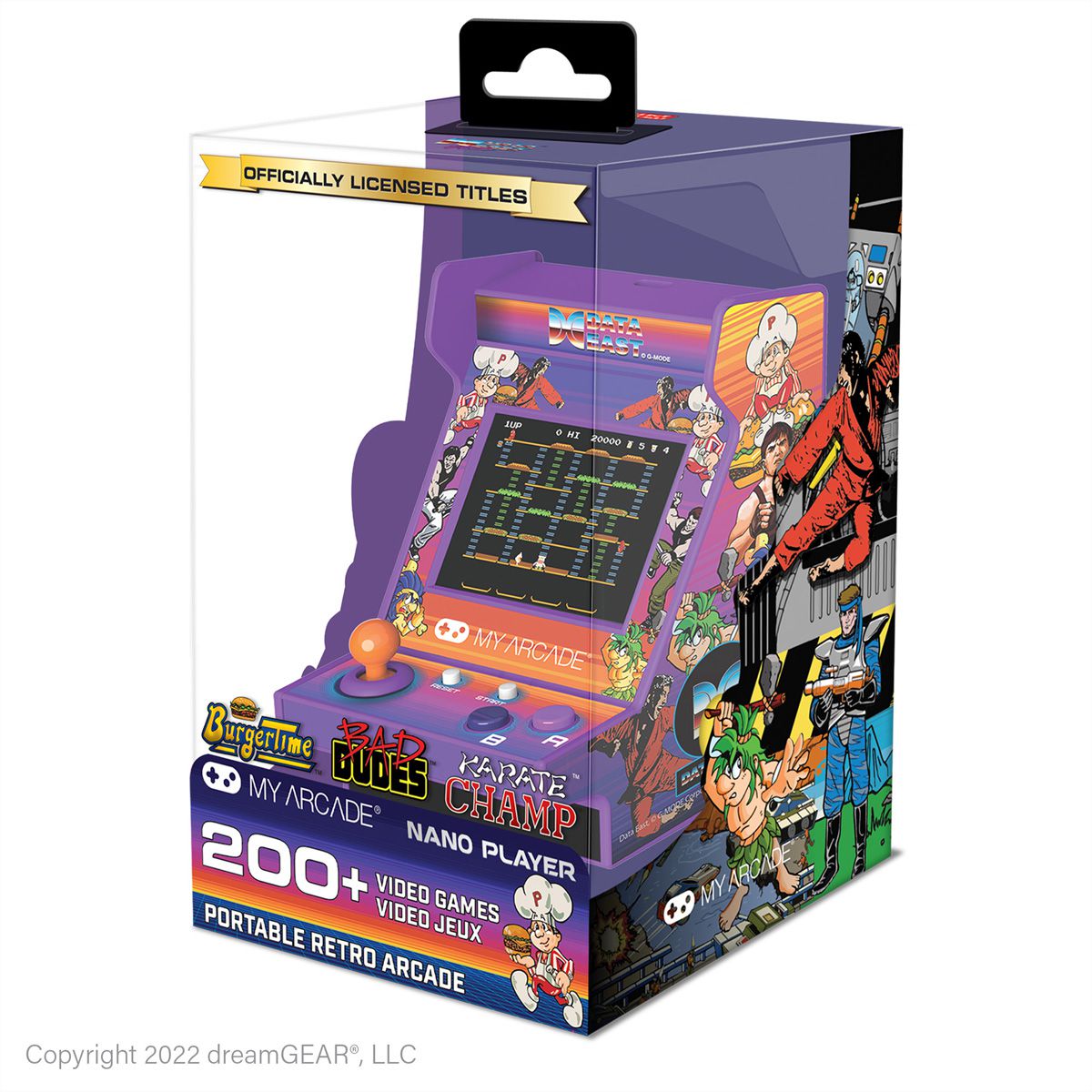 My Arcade Data East Hits Nano Player, Mini-Arcade, 208 Spiele, 2.4" Display