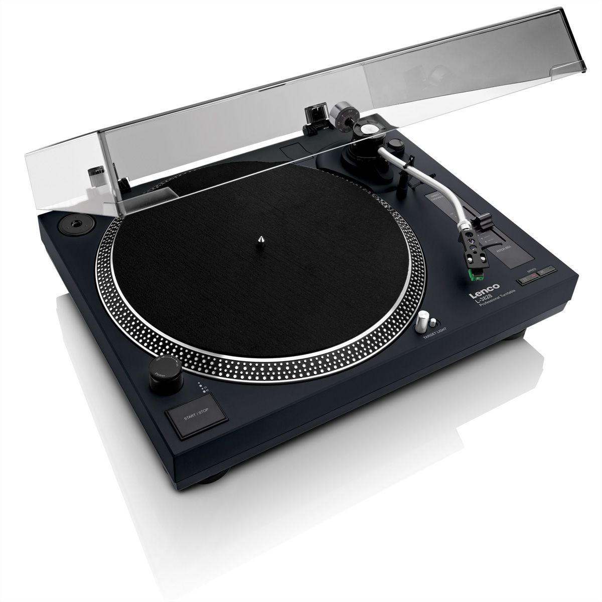 Lenco Platine vinyle L-3828BK, noir
