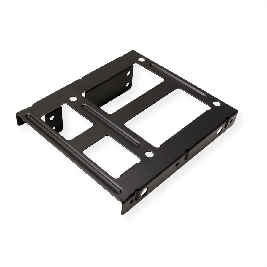 ROLINE Adaptateur de montage HDD/SSD 3.5" pour 2x HDD/SSD 2.5", métal, noir, noir