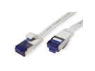 VALUE Patchkabel Kat.6A (Class EA) FTP, extra-flach, grau, 1 m