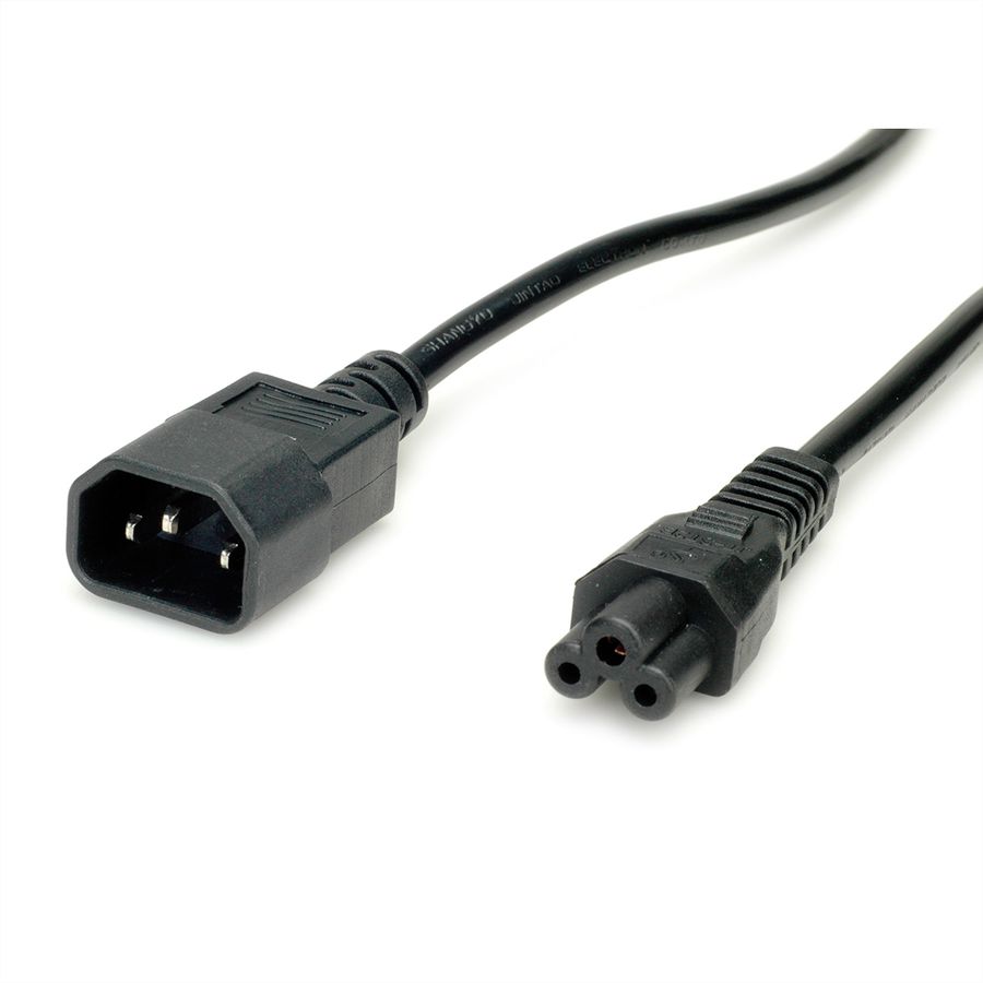 VALUE Câble IEC320/C14 M - C5 F, noir, 1,8 m