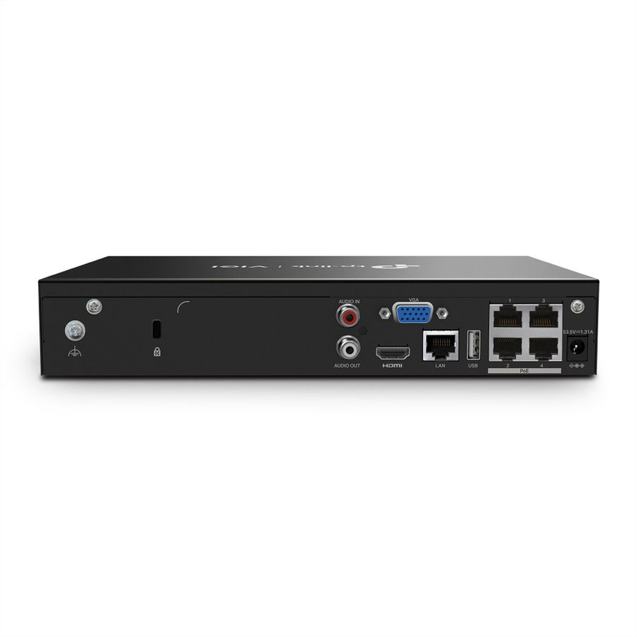 TP-Link NVR1004H-4P-2TB NVR Netzwerk-Videorekorder 4-CH, 4x PoE, 2 TB