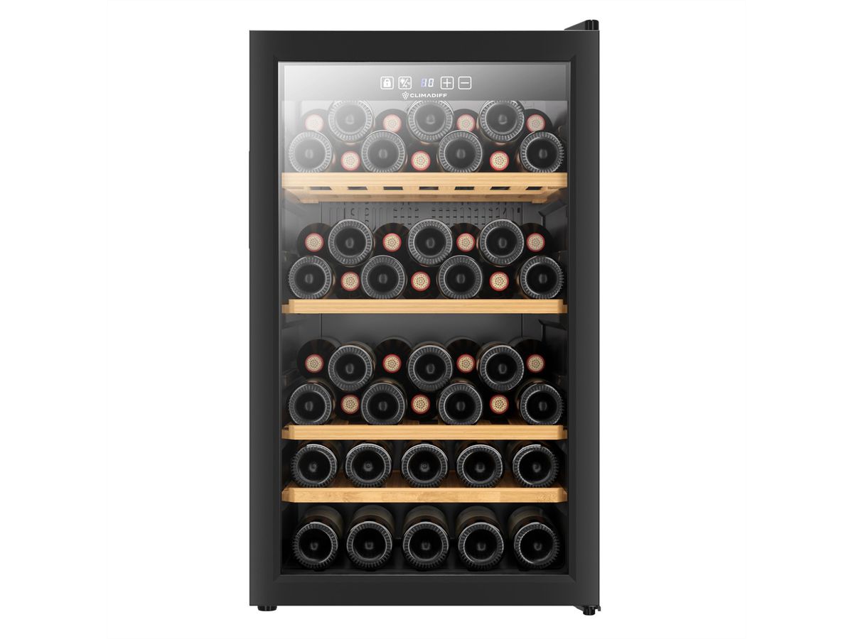 Climadiff Weinkühlschrank CLS52B1, Freistehend, 1 Zone, 52 Flaschen