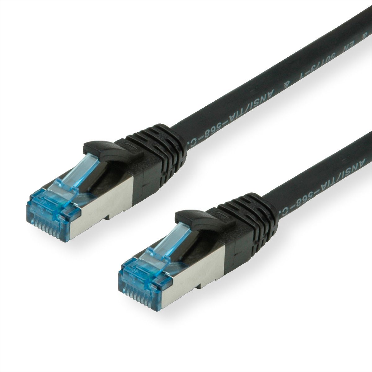Cordon VALUE Cat.6A (Classe EA) / 10 Gigabit S/FTP, LSOH, noir, 7 m